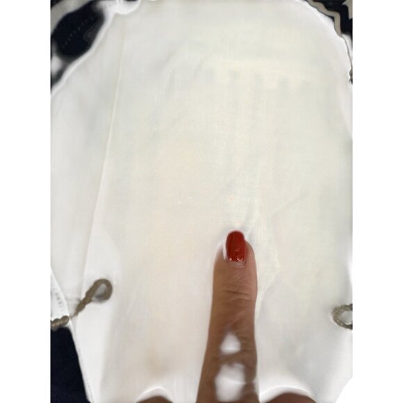 Rare Vintage Mod 1960's Hair Scarf Black & White Headband Beach - Picture 8 of 14